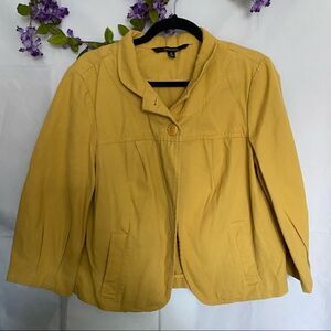 Chadwicks Jackets & Coats Mustard Yellow Pea Coat